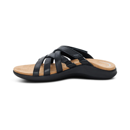 Kasey Adjustable Slide Sandal #color_black