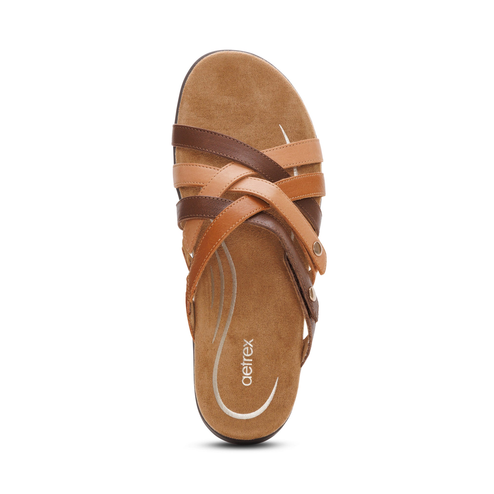 Kasey Adjustable Slide Sandal #color_tan multi