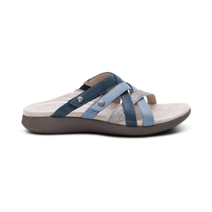 Kasey Adjustable Slide Sandal #color_blue multi