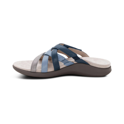 Kasey Adjustable Slide Sandal #color_blue multi