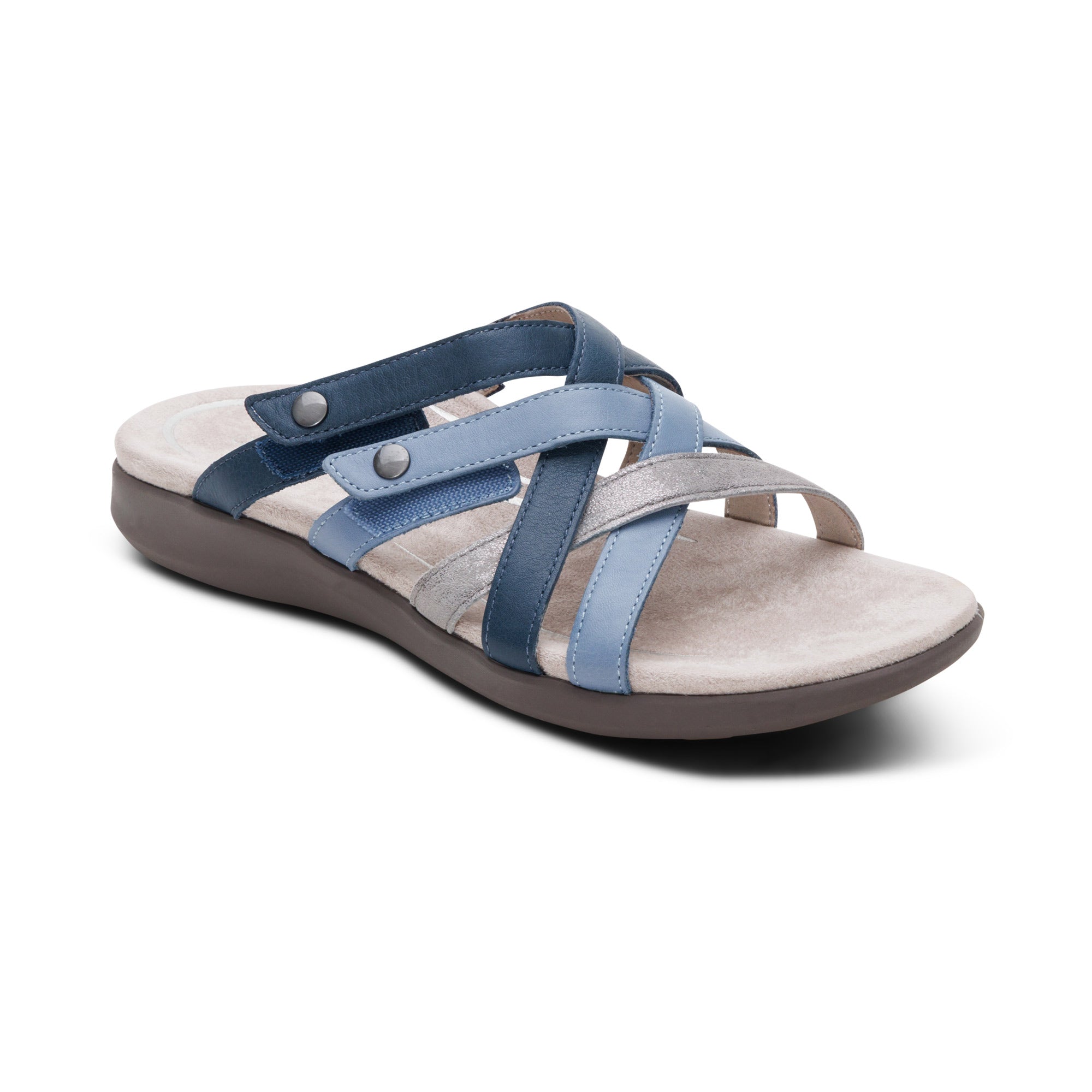 Kasey Adjustable Slide Sandal #color_blue multi