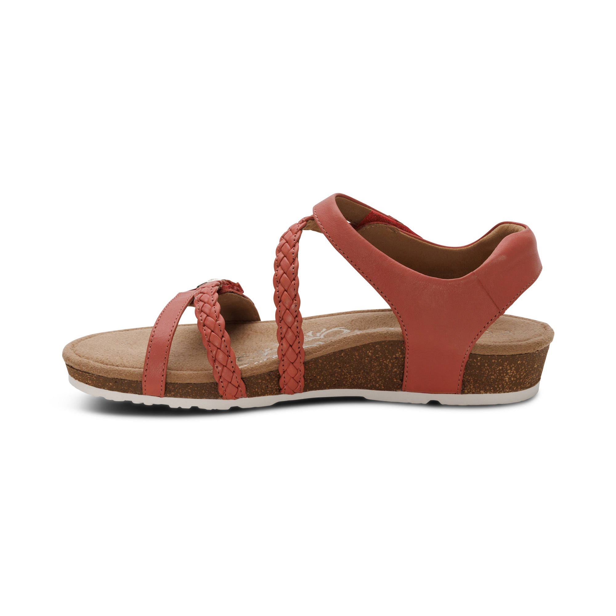 d'antan R.U. シューズ Jill Jillian Braided Quarter Strap Sandal - Antique Rose – aetrex