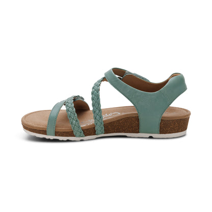 Jillian Braided Quarter Strap Sandal #color_sage