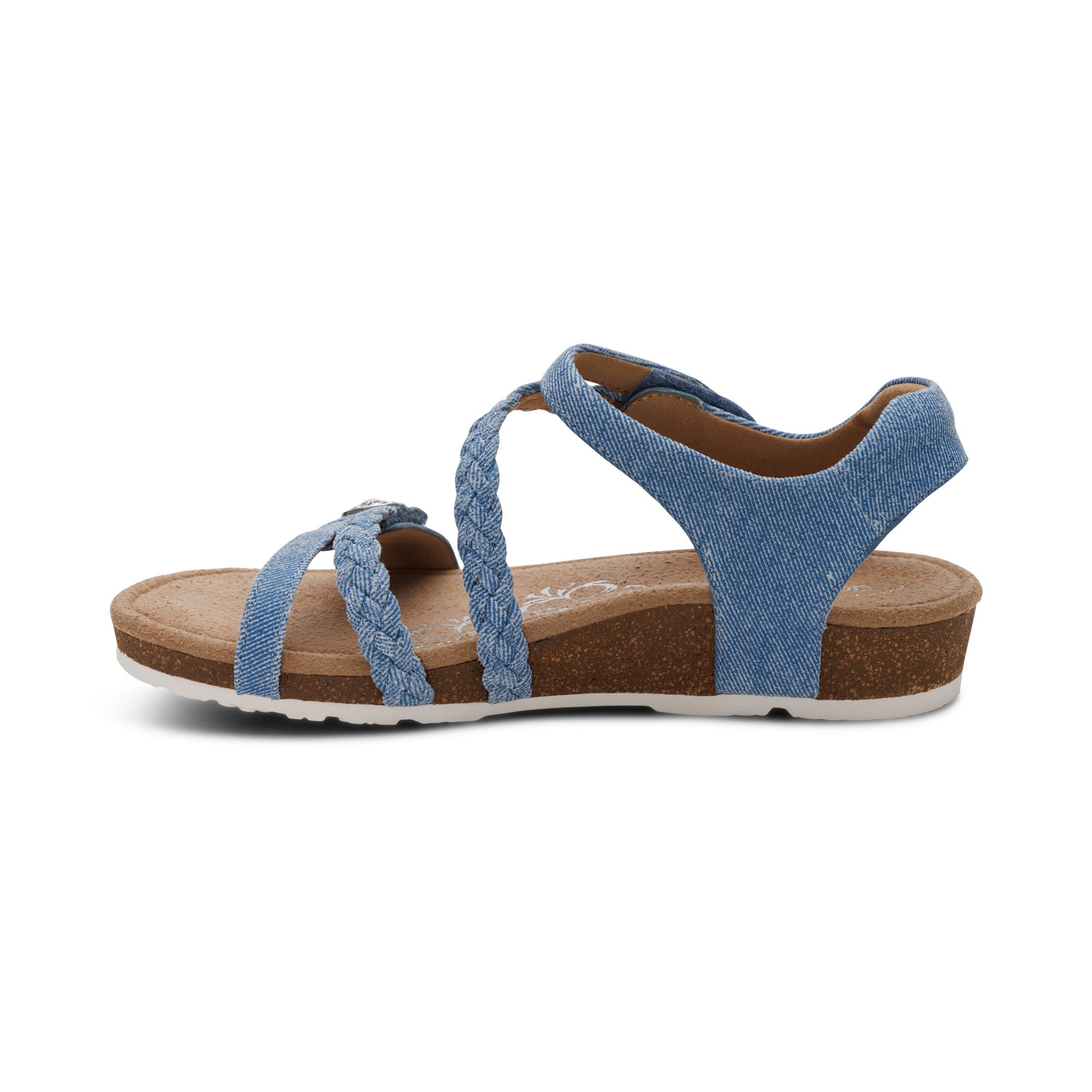 Jillian Braided Quarter Strap Sandal #color_denim
