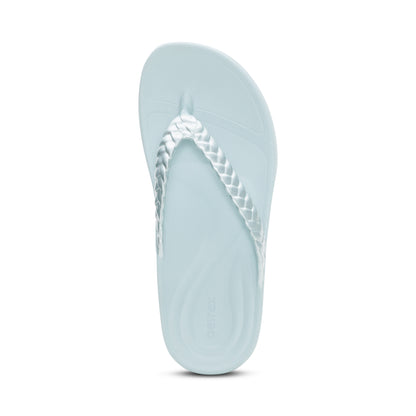 Vicki Braided Thong Sandal #color_mint gloss