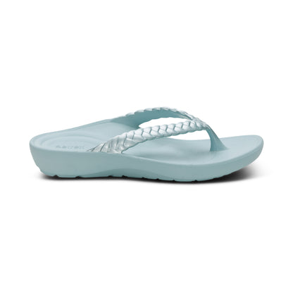 Vicki Braided Thong Sandal #color_mint gloss