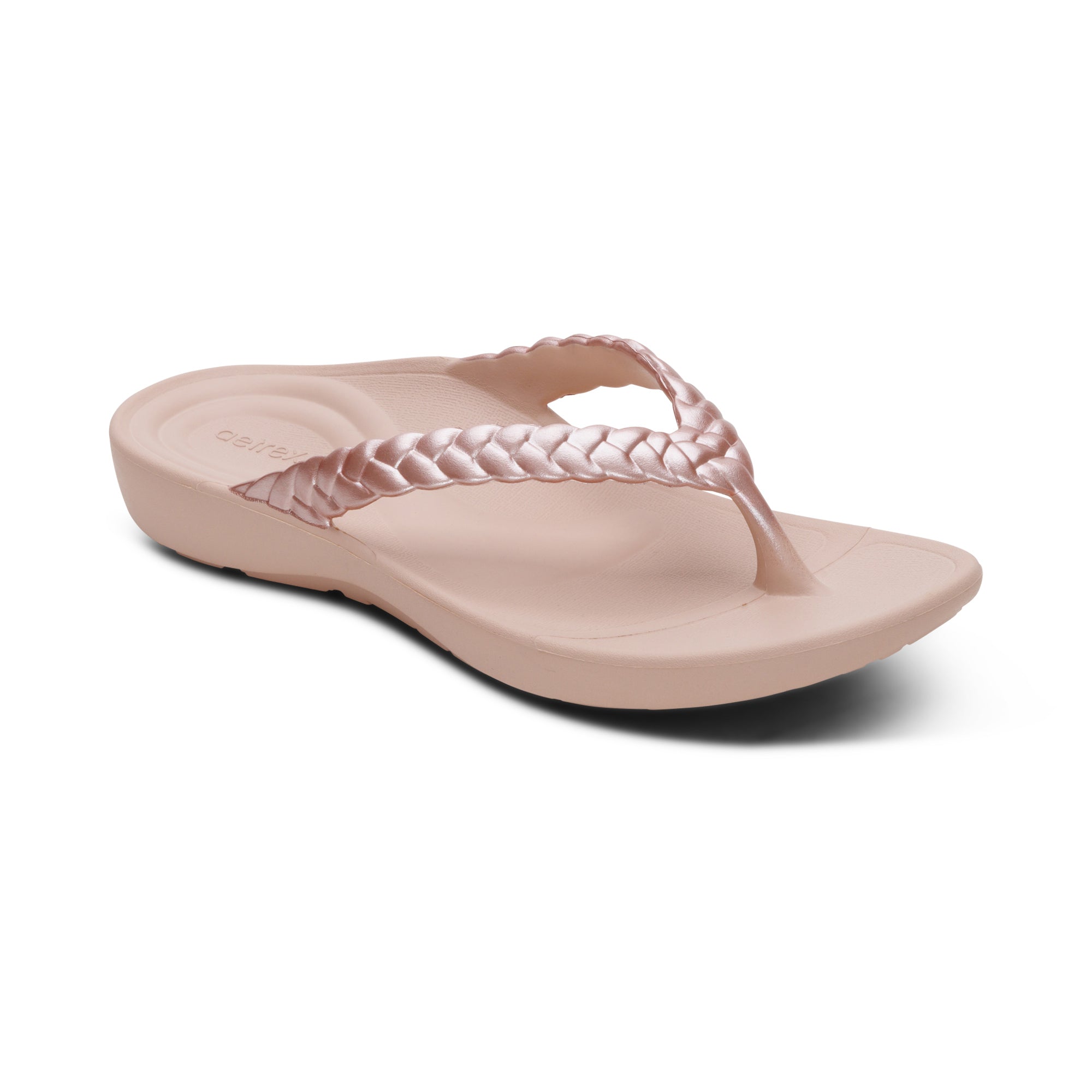 Vicki Braided Thong Sandal #color_light pink gloss