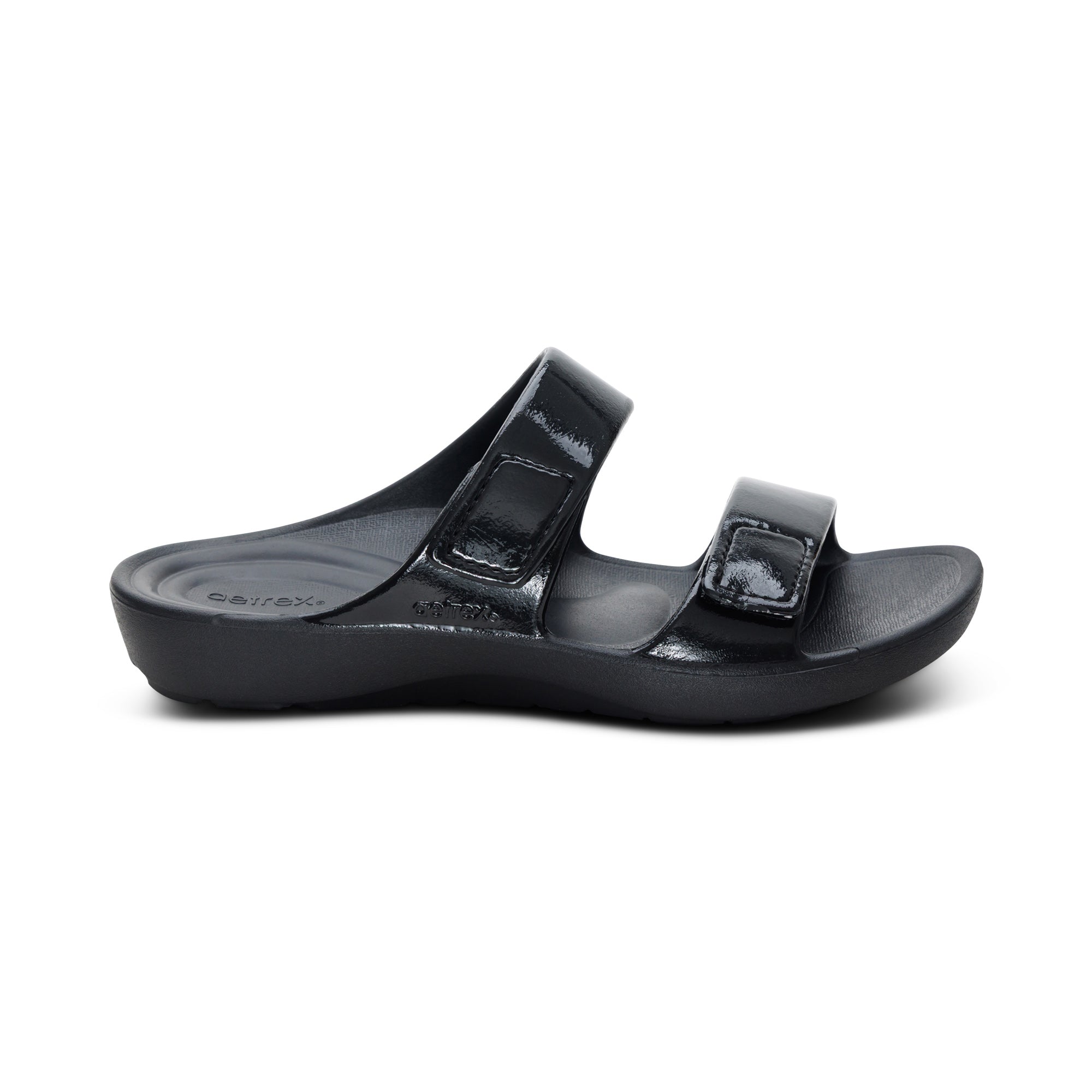 Kaia Two Band Slide #color_black gloss