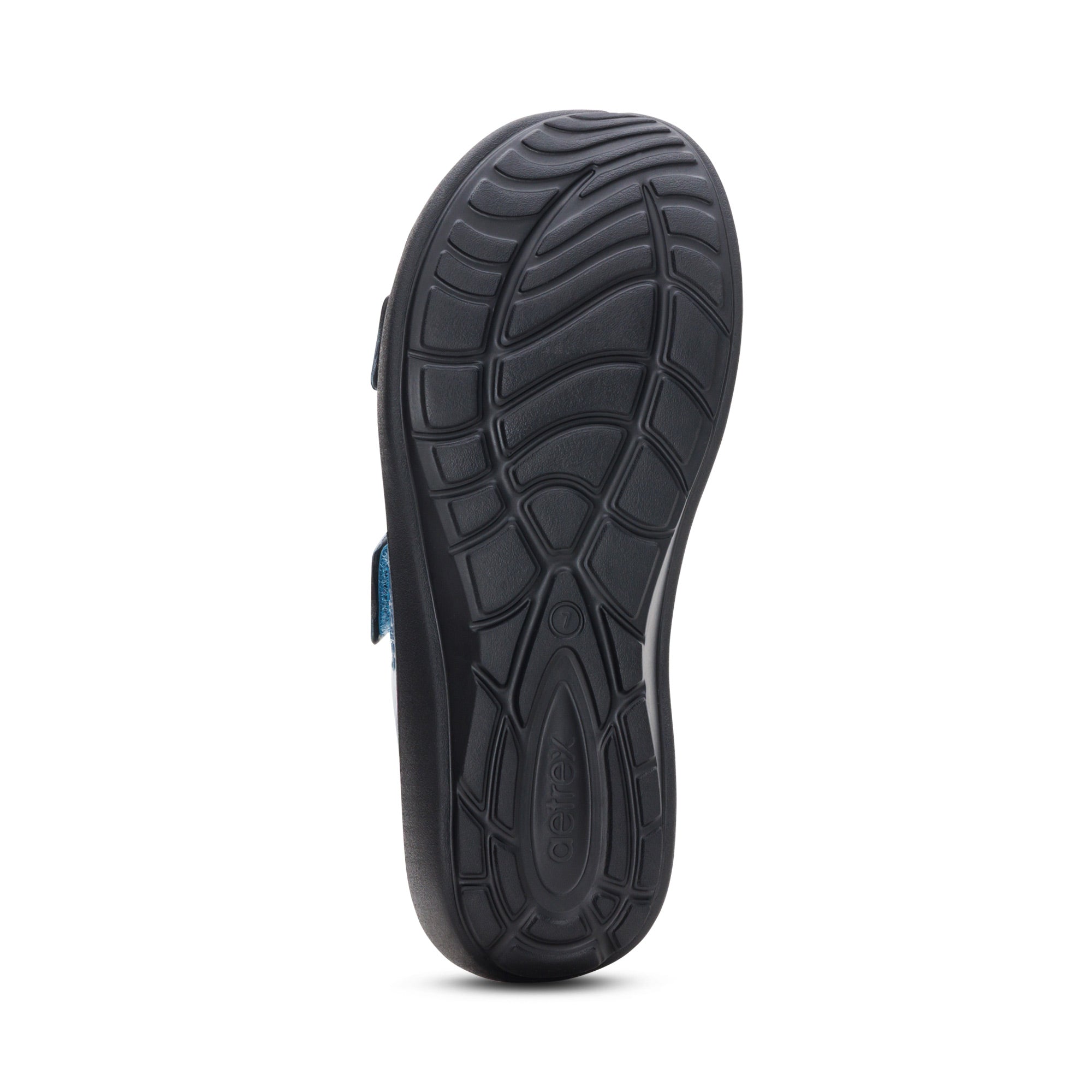 Kaia Two Band Slide Bottom Angle #color_blue pearlized