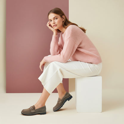 Collette Loafer #color_taupe suede