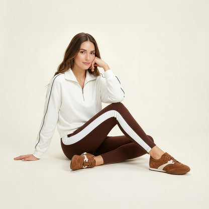 Sloane Arch Support Sneaker lifestyle Angle #color_ginger