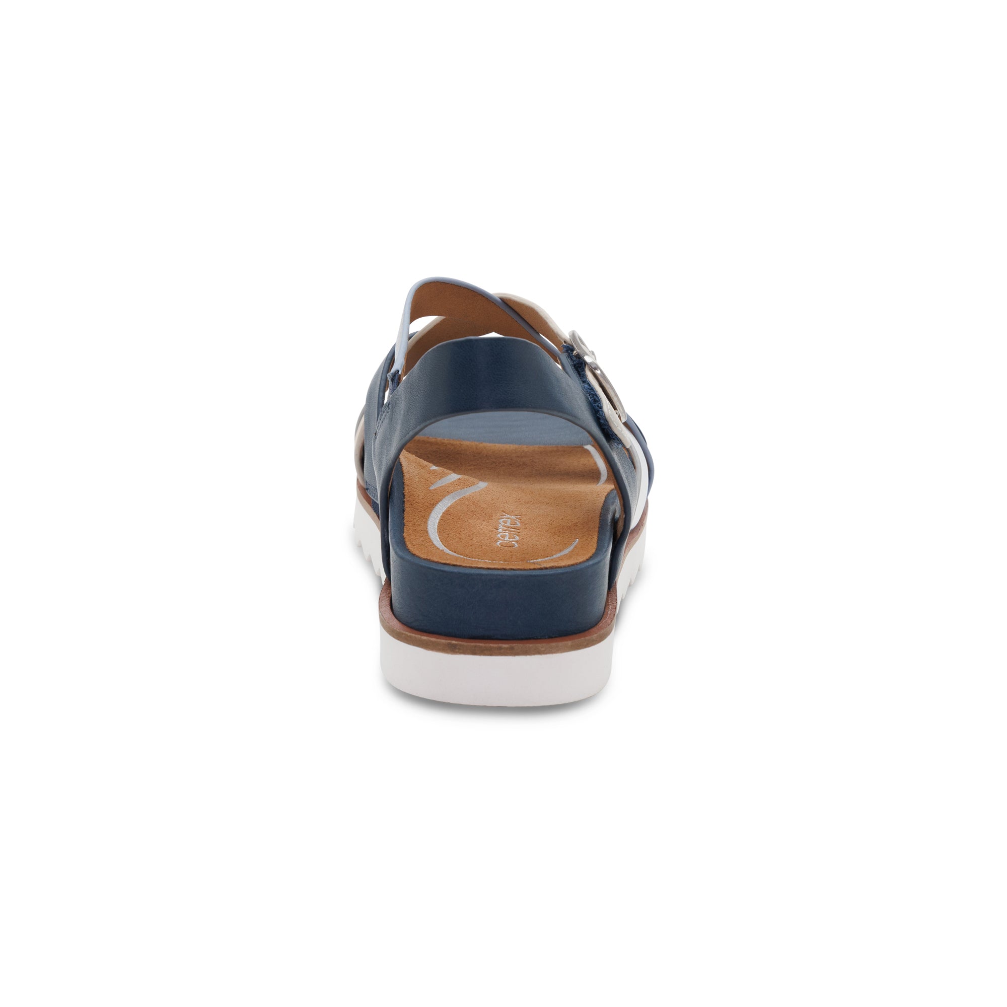 Carmen Cross Band Adjustable Sandal - Navy Multi – aetrex