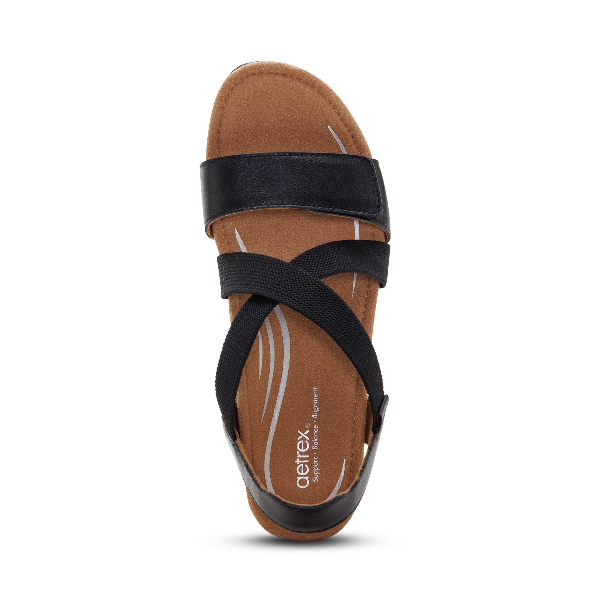Kathy Platform Wedge - Black – aetrex