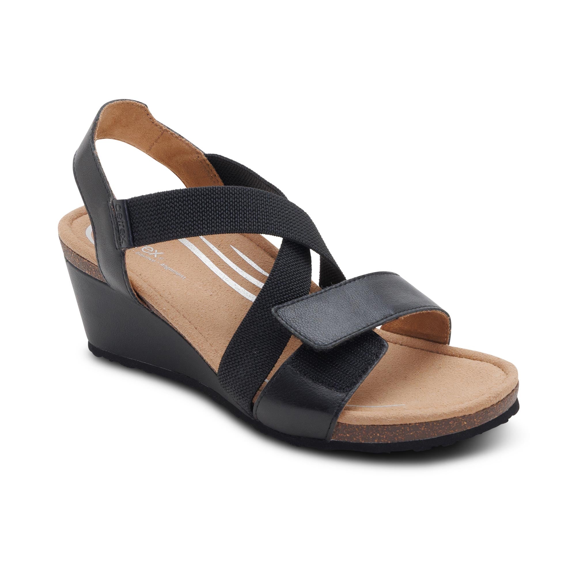 ブリリアントウエーブ Kathy Platform Wedge - Black – aetrex