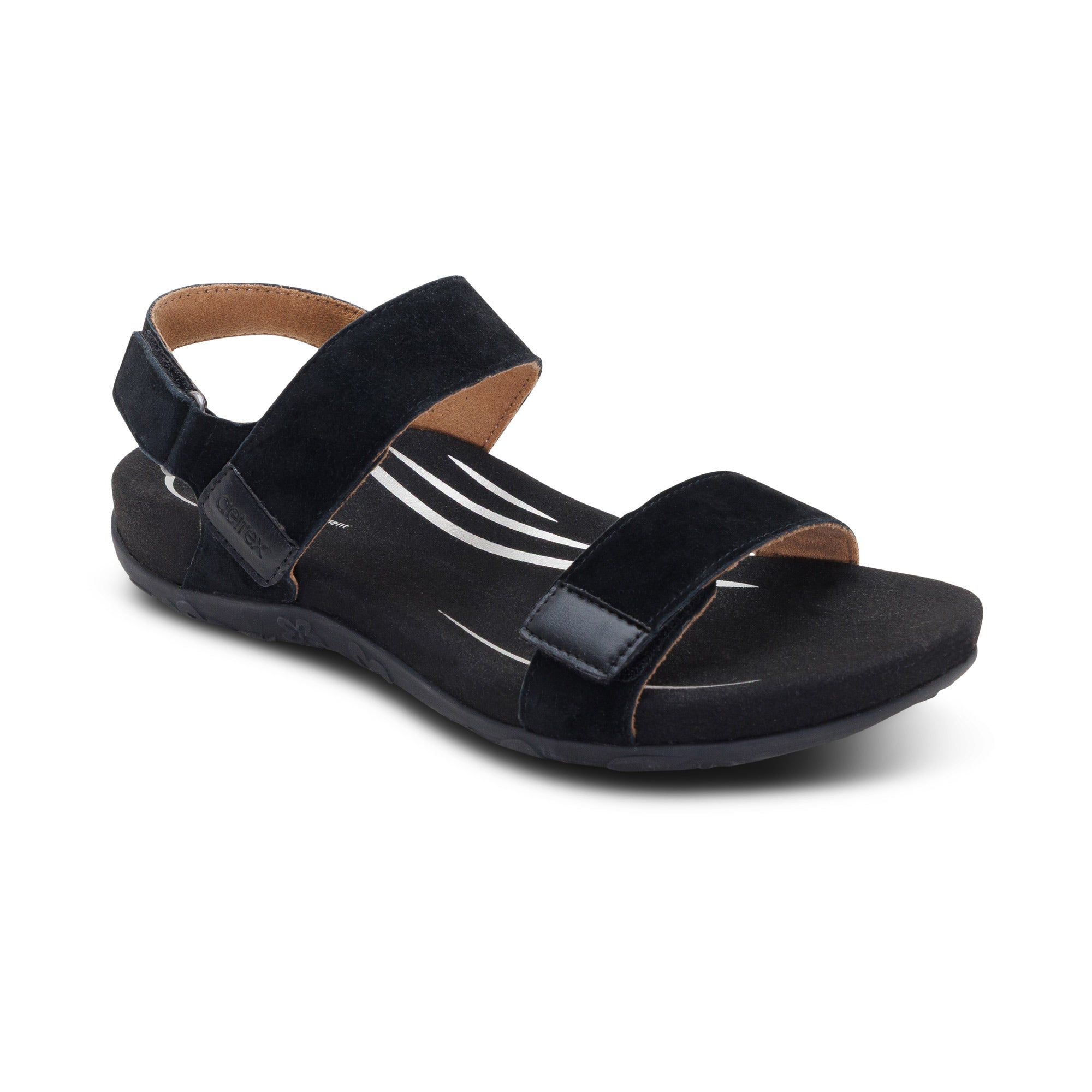 Leslie Arch Support Sandal - Black – aetrex