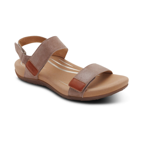 試着のみ 【RIM.ARK】Middle heel sandal 38size Leslie Arch Support Sandal - Taupe – aetrex