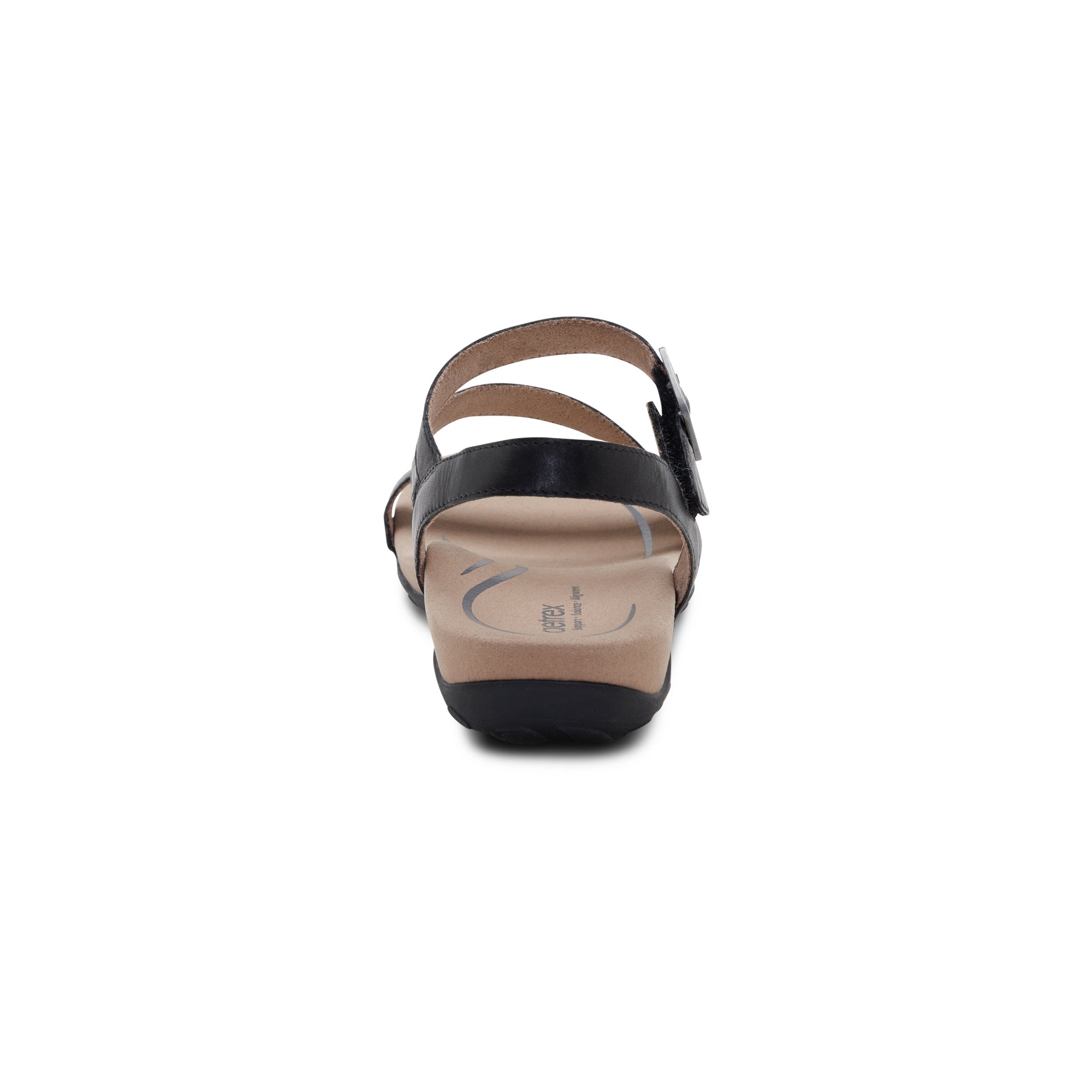 Susie Arch Support Sandal Rear Angle #color_black