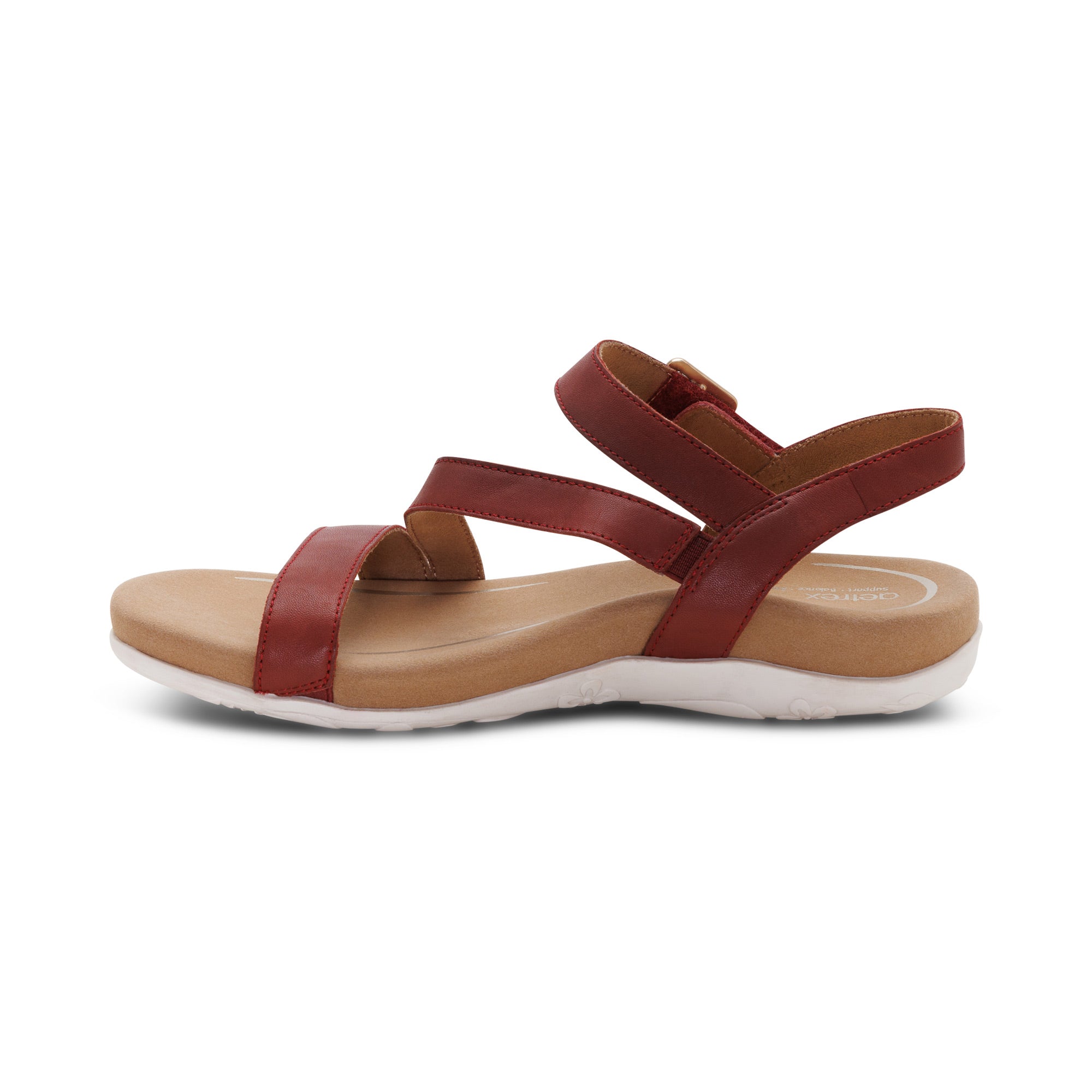 Susie Arch Support Sandal Left Angle #color_red