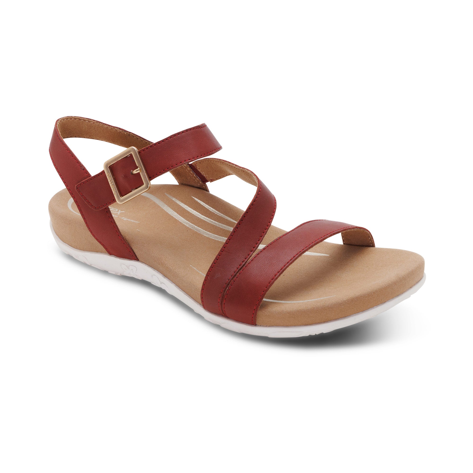 Susie Arch Support Sandal - Red – aetrex