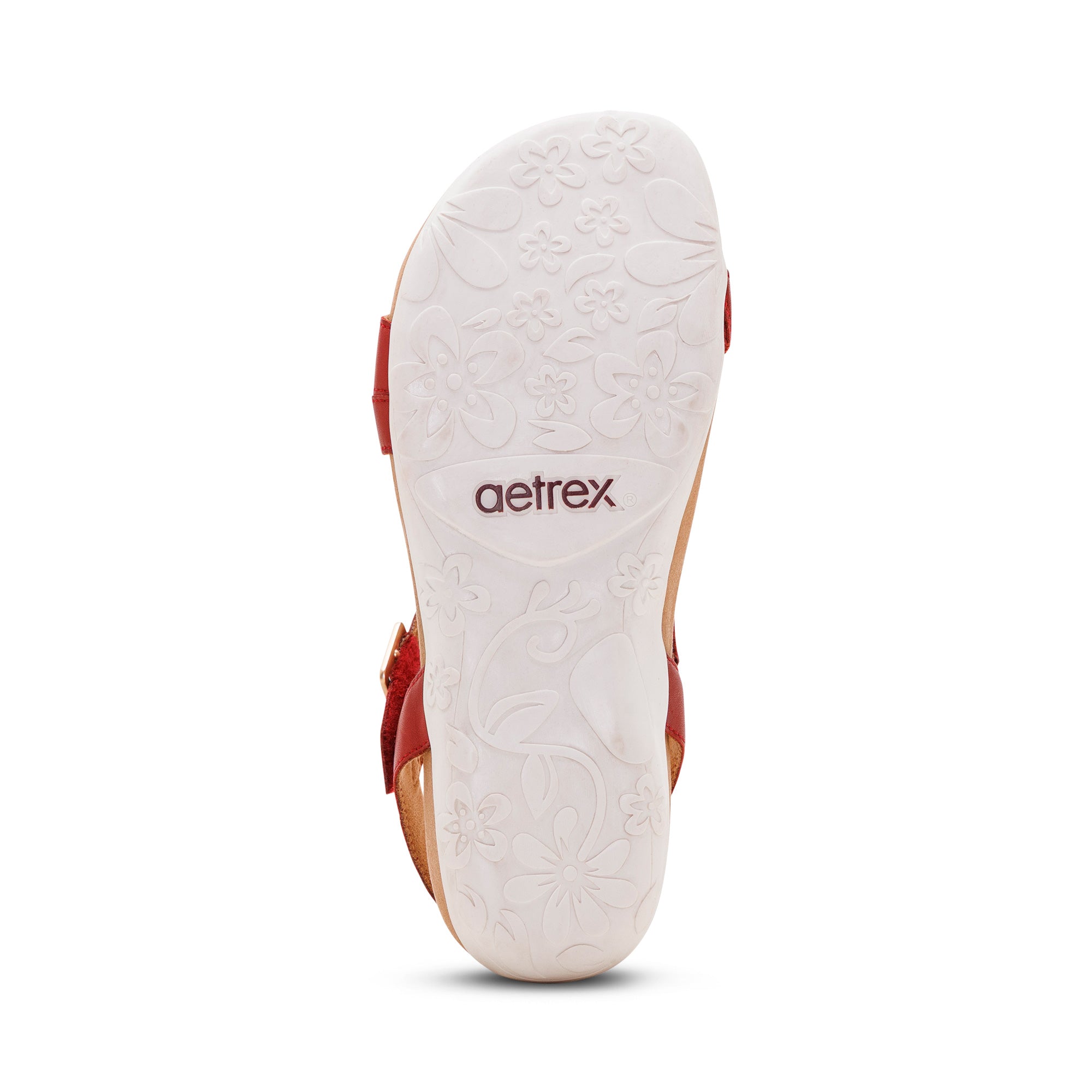 Susie Arch Support Sandal Bottom Angle #color_red