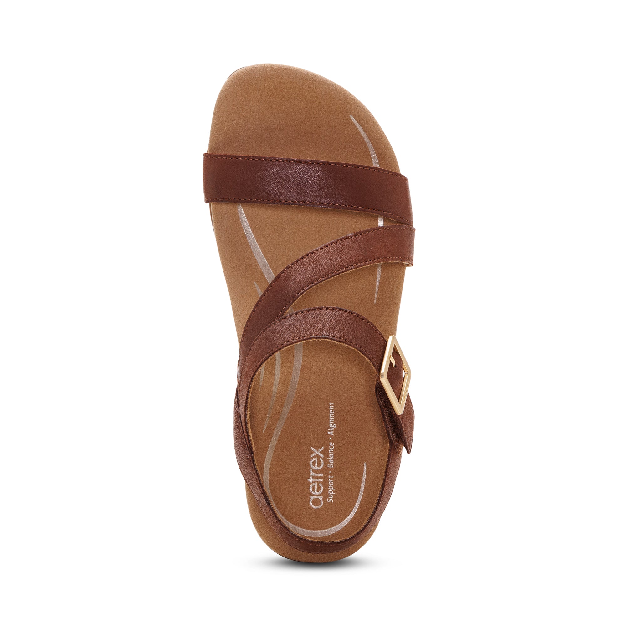 Susie Arch Support Sandal Top Angle #color_chilli