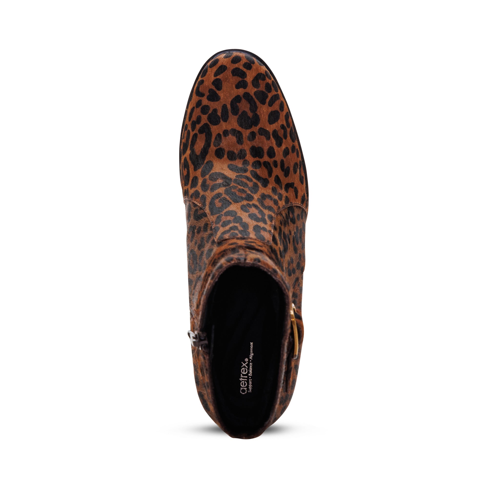 Rebecca Heel Boot top Angle #color_leopard