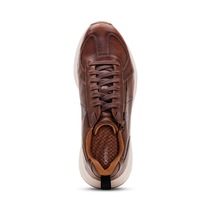 Miles Arch Support Sneaker top Angle #color_cognac