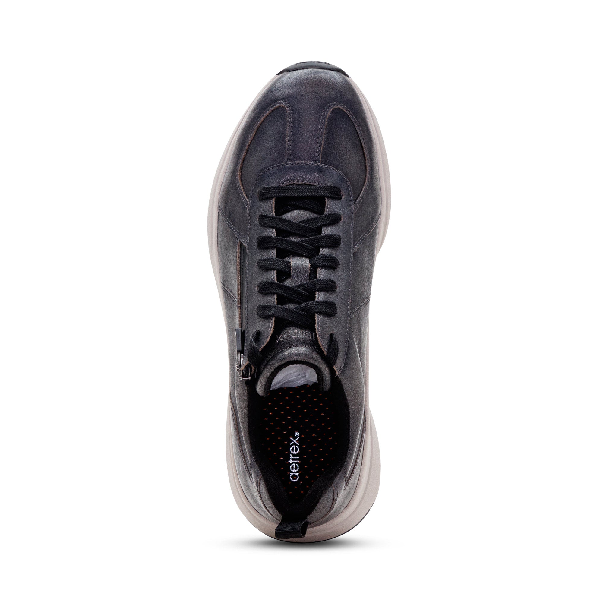 Miles Arch Support Sneaker top Angle #color_iron