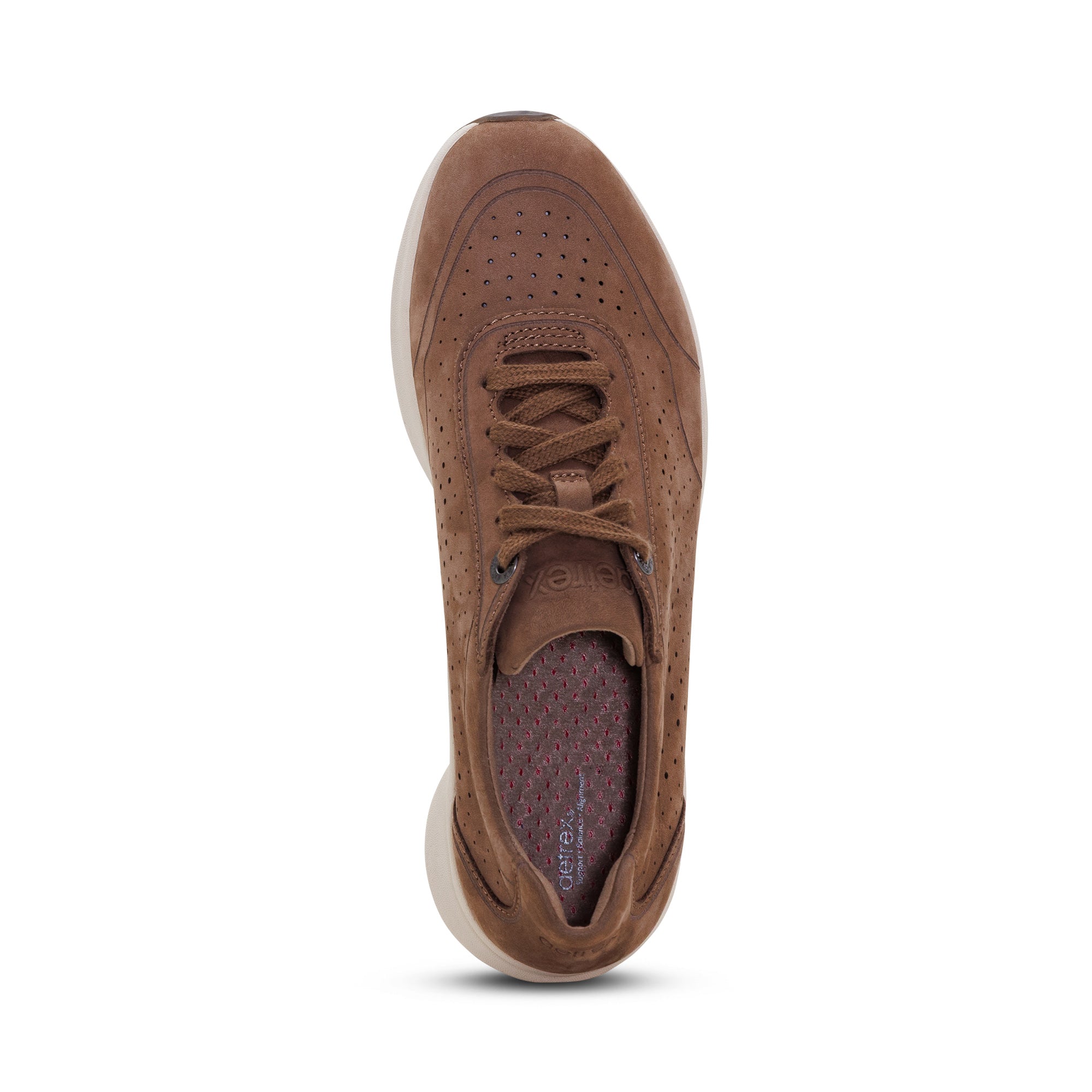 Serena Arch Support Sneaker top Angle #color_taupe