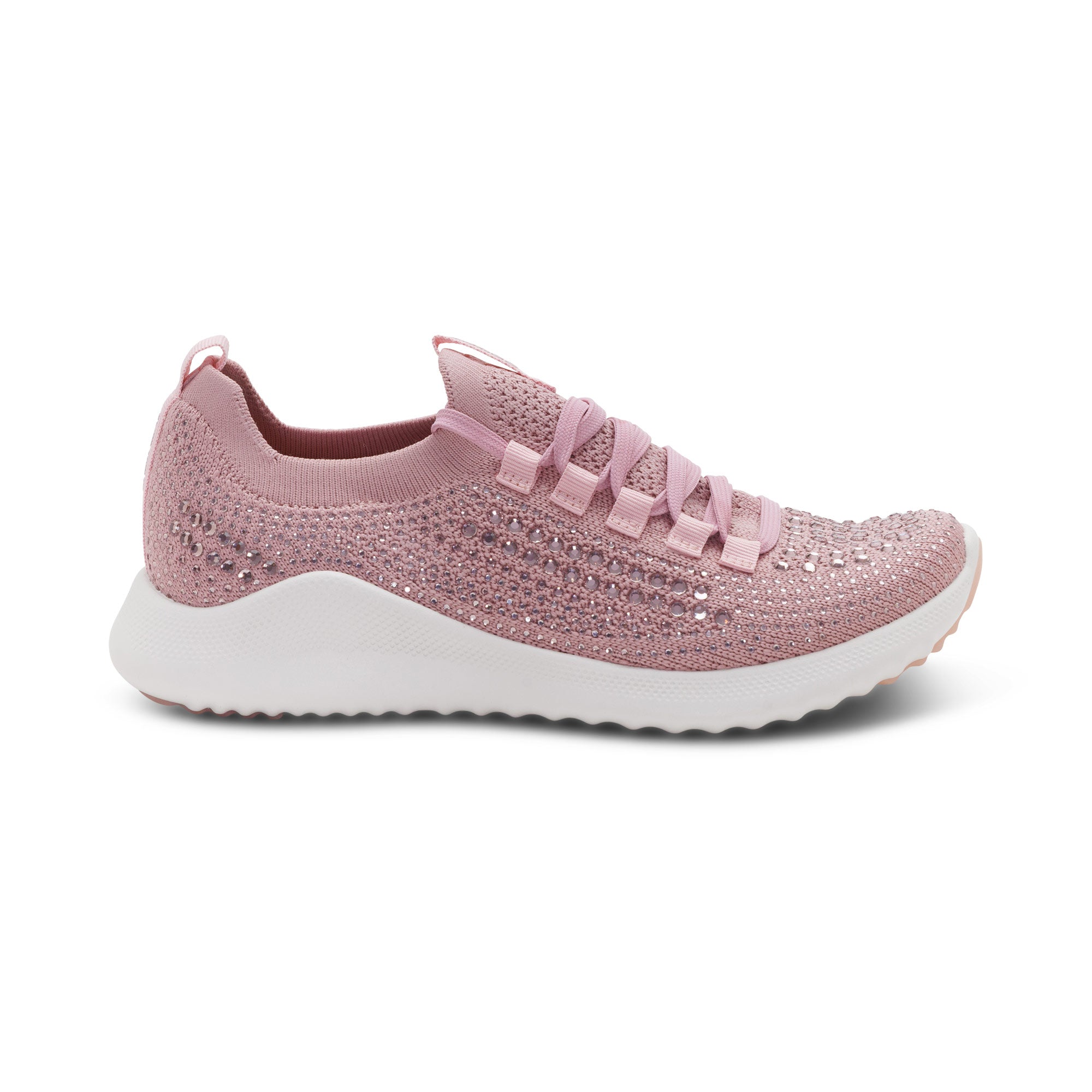 Carly Arch Support Sneaker right Angle #color_pink sparkle