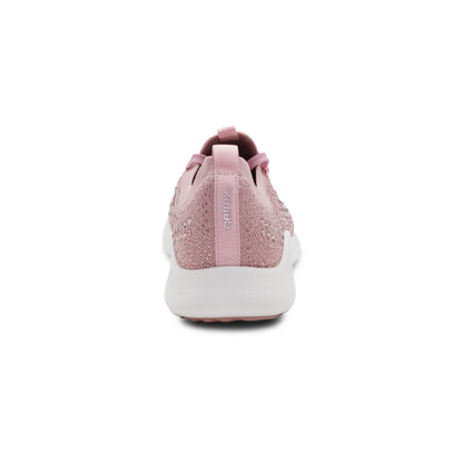 Carly Arch Support Sneaker rear Angle #color_pink sparkle