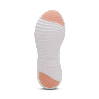 Carly Arch Support Sneaker bottom Angle #color_pink sparkle