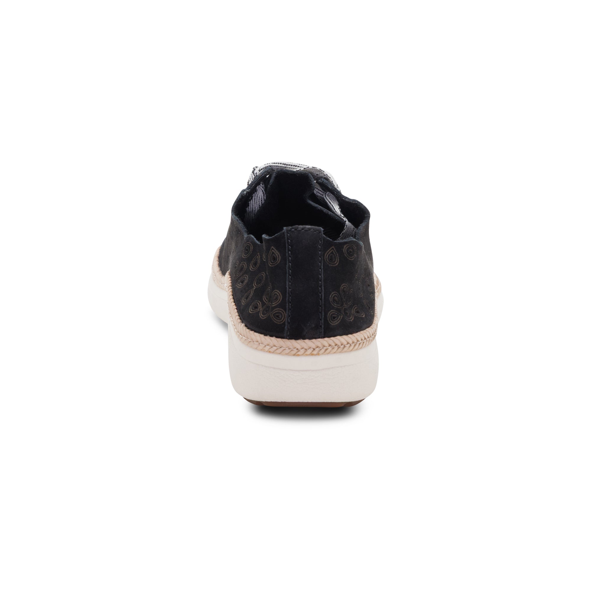 Charlotte Lace-Up Sneaker rear Angle #color_black nubuck