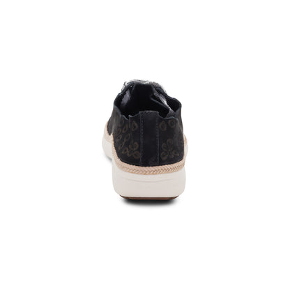 Charlotte Lace-Up Sneaker rear Angle #color_black nubuck