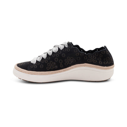 Charlotte Lace-Up Sneaker left Angle #color_black nubuck