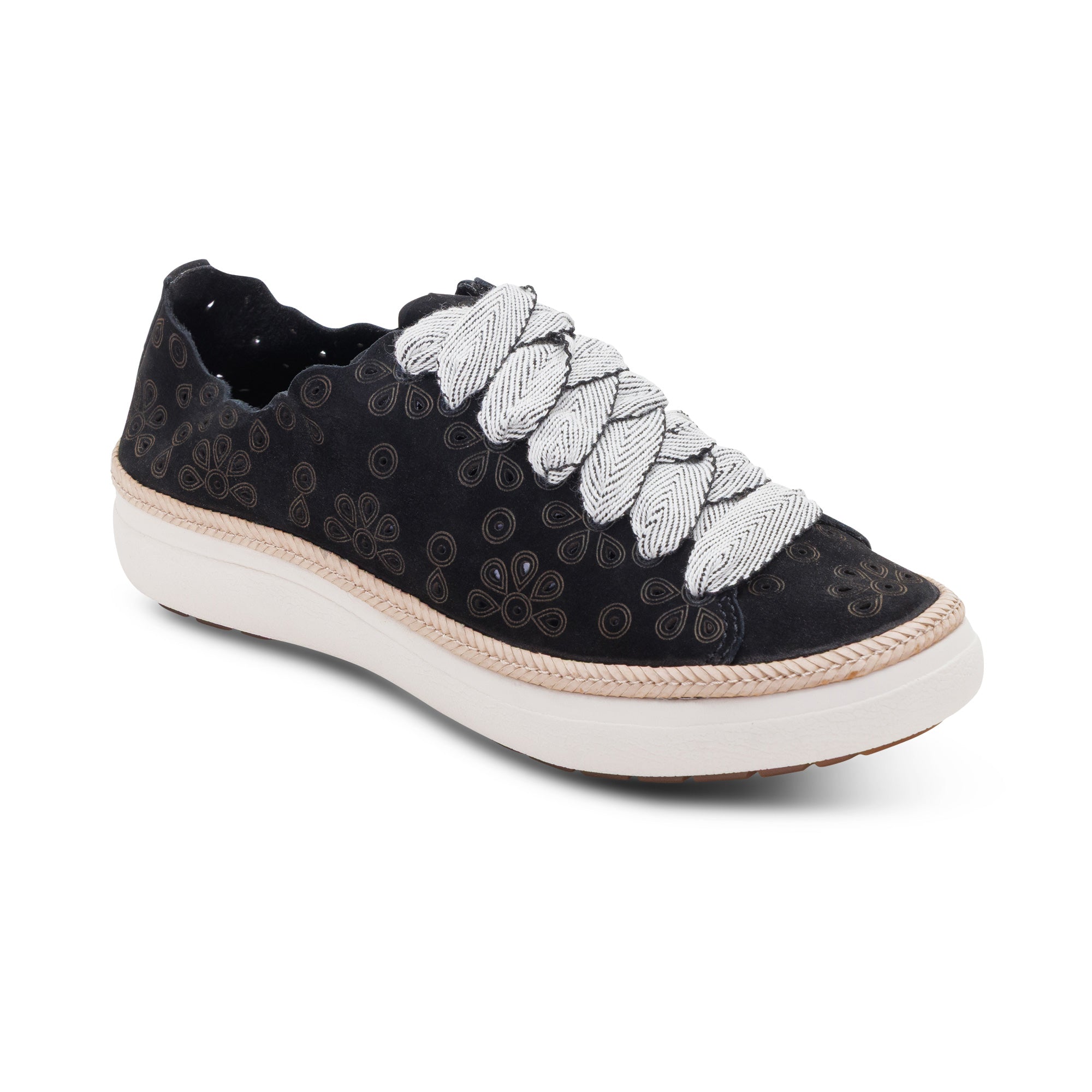 Charlotte Lace-Up Sneaker catalog Angle #color_black nubuck