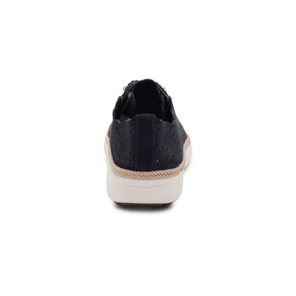 Charlotte Lace-Up Sneaker rear Angle #color_navy nubuck