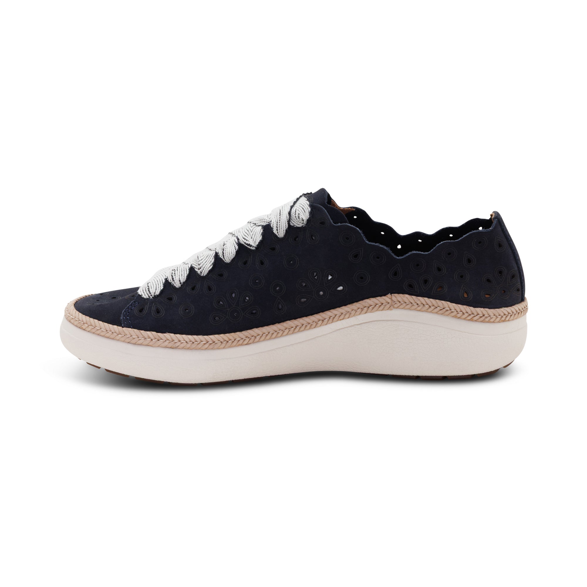 Charlotte Lace-Up Sneaker left Angle #color_navy nubuck