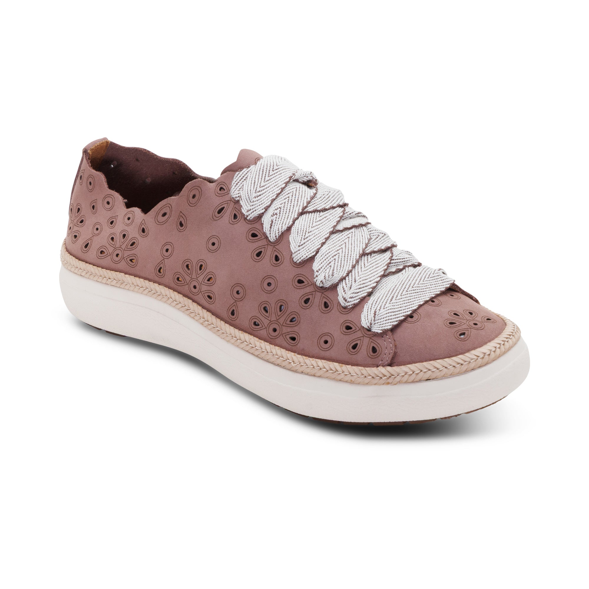 Charlotte Lace-Up Sneaker catalog Angle #color_mauve nubuck