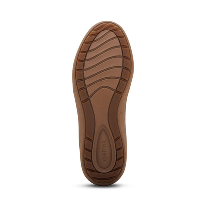 Morgan Arch Support Sneaker bottom Angle #color_dark brown