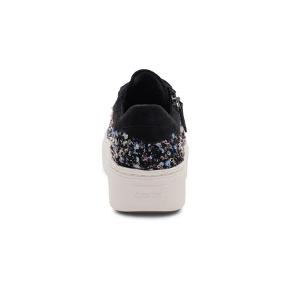 Aubrey Arch Support Platform Sneaker rear Angle #color_black knit