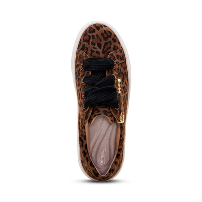 Aubrey Arch Support Platform Sneaker top Angle #color_leopard