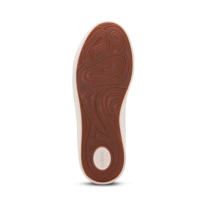 Aubrey Arch Support Platform Sneaker bottom Angle #color_russet knit