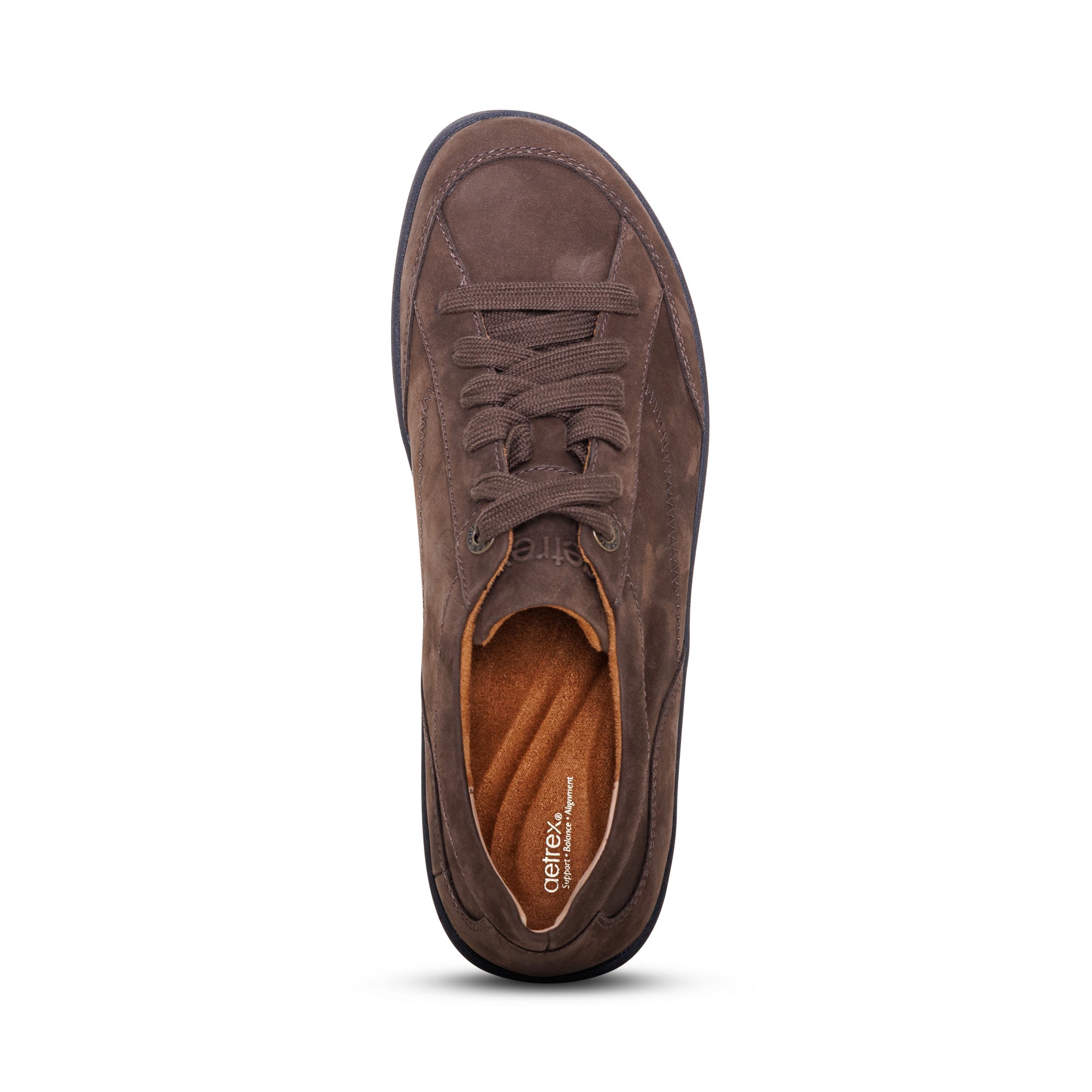 Dahlia Lace-Up Oxford top Angle #color_dark earth
