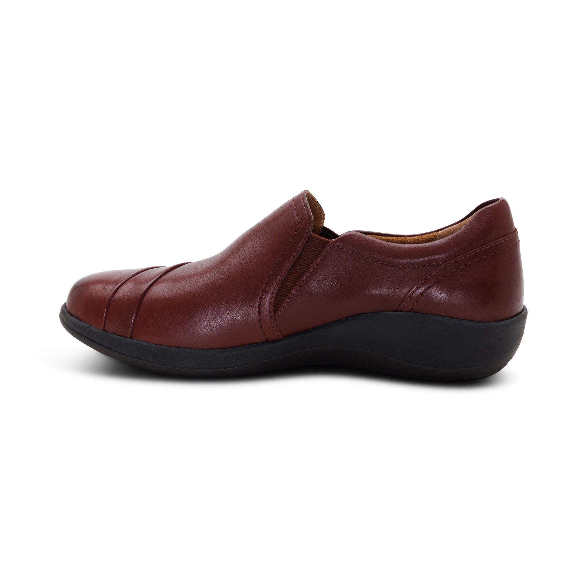 Helena Arch Support Slip-On left Angle #color_burgundy
