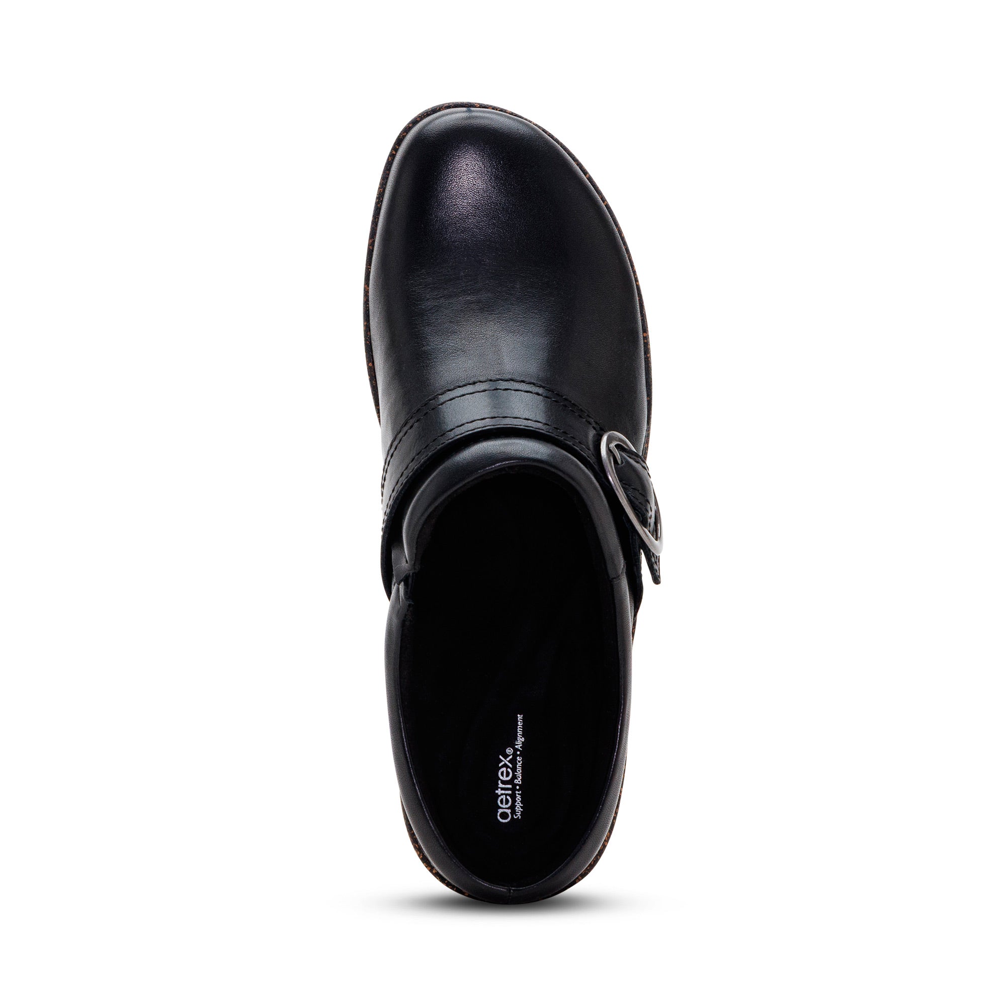 Daphne Slip-On Clog top Angle #color_black