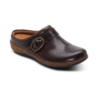 Daphne Slip-On Clog catalog Angle #color_dark brown