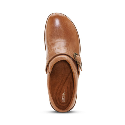 Daphne Slip-On Clog top Angle #color_tan