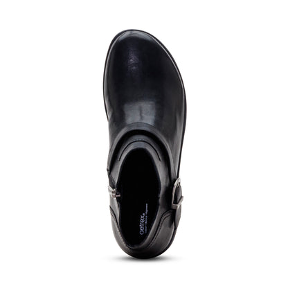 Leah Buckle Bootie top Angle #color_black