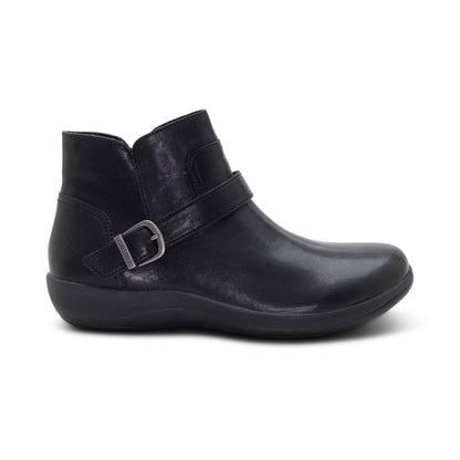 Leah Buckle Bootie right Angle #color_black